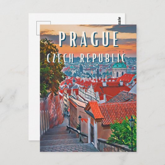 Découvrez la Beauté de Prague ポストカード (正面/裏面)