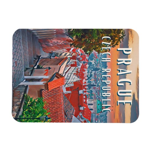 Découvrez la Beauté de Prague マグネット (横)