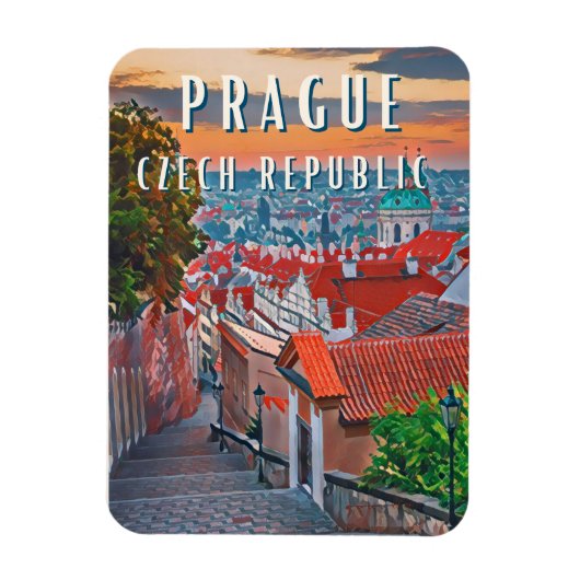 Découvrez la Beauté de Prague マグネット (縦)