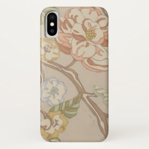 DecrativeのオーガンザのChintzの花柄 iPhone X ケース