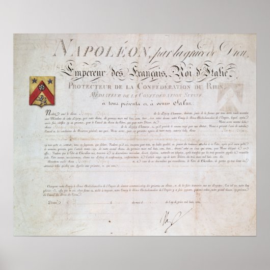 Decree of nobility created under the First ポスター (正面)