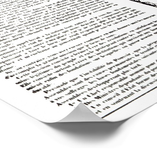 Decree & Proclamation by Napoleon Bonaparte ポスター (角)