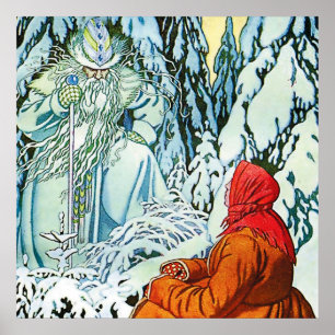 “Ded Moroz” or “Father Frost” by Ivan Bilibin ポスター