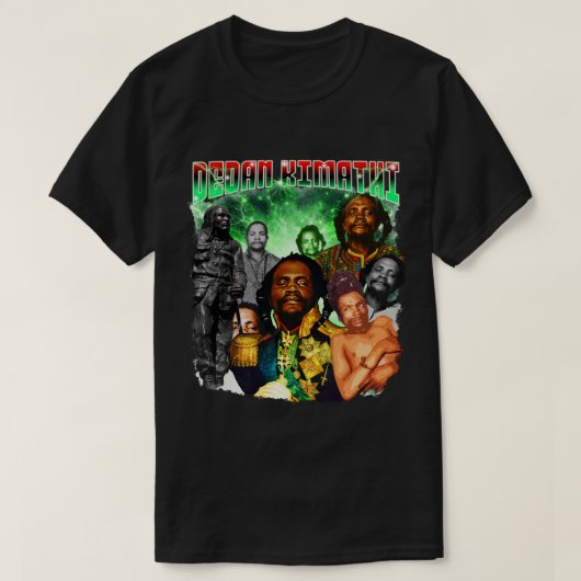 Dedan Kimathi Vintage bootleg Pan African Kenyan Tシャツ (デザイン正面)