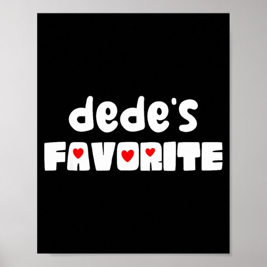 Dede's favorite grandchild funny mother's day  ポスター (正面)