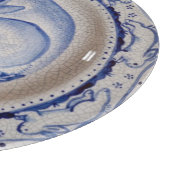 "Dedham Blue"と白うさぎデザインカッティングボード カッティングボード (角)