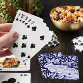 Dedham Blue Rabbit、クラシックデザインBlue & White トランプ (インサイチュ)