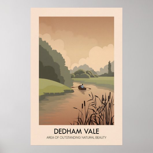 Dedham Vale AONB Travel Poster ポスター (正面)
