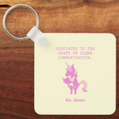 Dedicated To Craft of Clear Communication キーホルダー (正面)