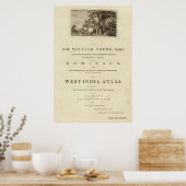 Dedication page to The West India atlas ポスター (キッチン)