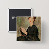 Dedie Hayden 1918年のポートレート 缶バッジ (正面&裏面)