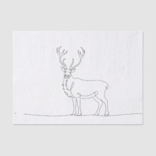 DeeのOne Line Art Vectorイラストレーション威厳のある 薄葉紙