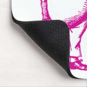 Deeを音楽で誘い、Dumによってインクをしみ込ませられるピンクを音楽で誘って下さい マウスパッド (コーナー)