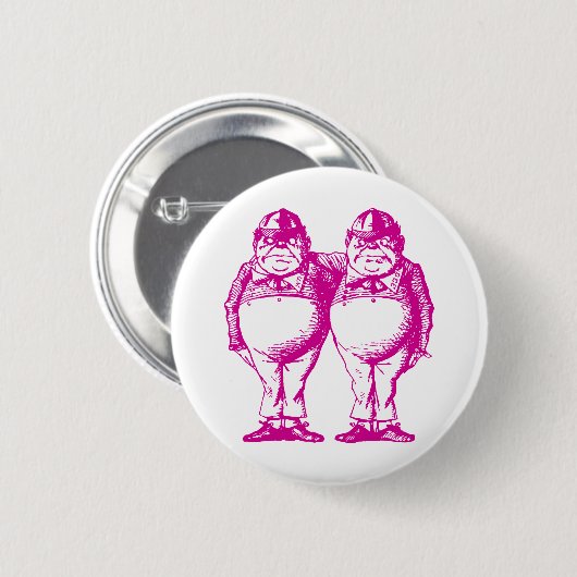 Deeを音楽で誘い、Dumによってインクをしみ込ませられるピンクを音楽で誘って下さい 缶バッジ (正面&裏面)