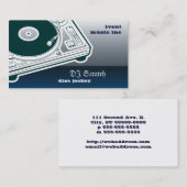 Deeジェイボタンのスタイルのターンテーブル 名刺 (正面/裏面)
