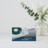 Deeジェイボタンのスタイルのターンテーブル 名刺 (スタンド正面)