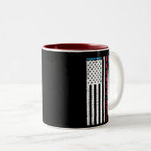 DEE-DEEダディ初めて昇進パパ愛国者 ツートーンマグカップ (正面右)