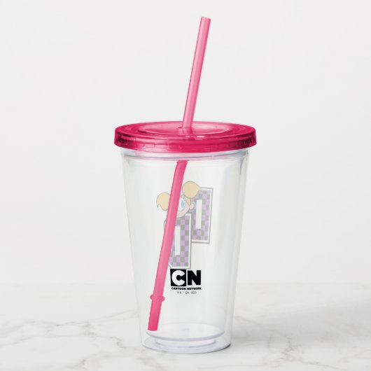 Dee Dee Athletic Letters Graphic アクリルタンブラー (裏面)