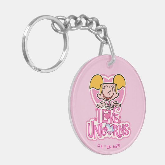 Dee Dee - I Love Unicorns キーホルダー (正面左)