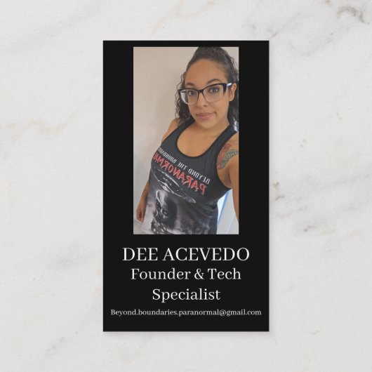 DEE- Paranormal Business Cards 名刺 (裏面)