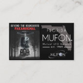 Dee Paranormal Horizontal Business Card with Photo 名刺 (正面)