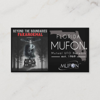 Dee Paranormal Horizontal Business Card with Photo 名刺