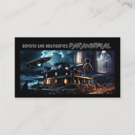 Dee Paranormal Horizontal Business Card with Photo 名刺