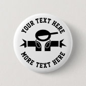 deejayカスタムディスクジョッキーの音楽DJ採用ボタン 缶バッジ (正面)