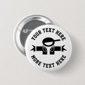 deejayカスタムディスクジョッキーの音楽DJ採用ボタン 缶バッジ (正面&裏面)