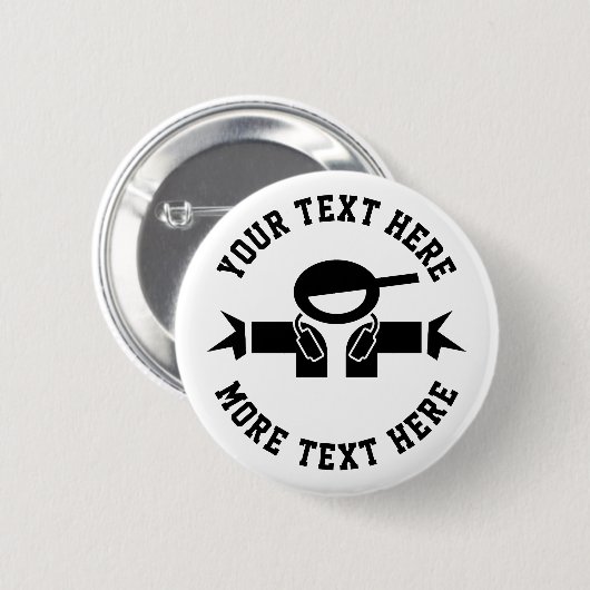 deejayカスタムディスクジョッキーの音楽DJ採用ボタン 缶バッジ (正面&裏面)