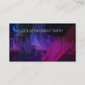 DeejayディスクジョッキーDJサウンドウェーブミキサー 名刺 (正面)