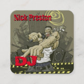 DeeJay | DJ Mix Funky Beats スクエア名刺 (正面)