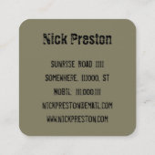 DeeJay | DJ Mix Funky Beats スクエア名刺 (裏面)