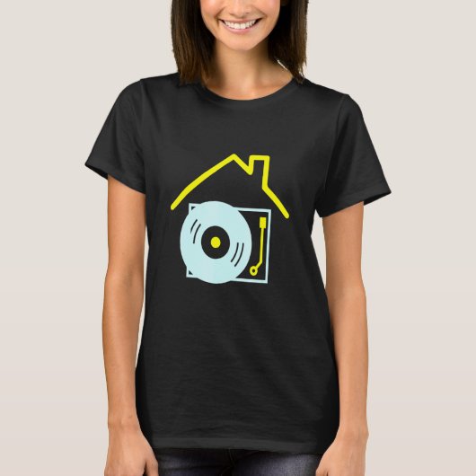 Deejay I Love House Music - House Music Dj Turntab Tシャツ (正面)