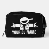 DeeJay toiletry旅行バッグとカスタムDJ名 ドップキット (裏面)