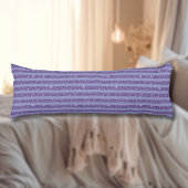 Deep Amethyst Glitter Style Horizontal Stripes  ボディピロー