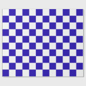 Deep blue checkered  ラッピングペーパー (フラット)