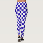 Deep blue checkered  レギンス (裏面)