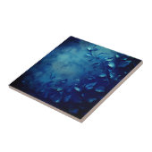 Deep Blue Decorative Leaves タイル (側面)