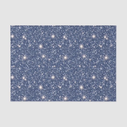 Deep Blue Glitter Birthday 薄葉紙 (正面)
