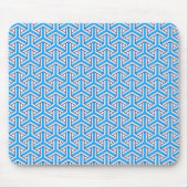 Deep Blue Japanese Pattern Mouse Pad マウスパッド (正面)