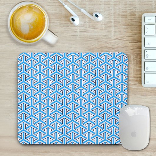 Deep Blue Japanese Pattern Mouse Pad マウスパッド
