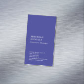 Deep blue minimalist modern plain マグネット名刺 (インサイチュ)