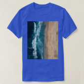 Deep Blue Ocean Waves Graphic Tシャツ (デザイン正面)