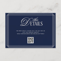 Deep Blue Old Money Wedding Details 