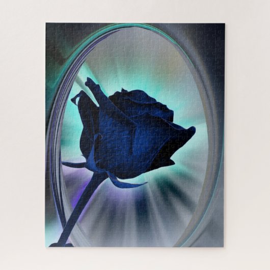 Deep blue rose ジグソーパズル (縦)