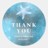 Deep Blue Sea Summer Wedding  ラウンドシール (正面)