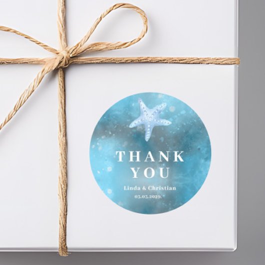 Deep Blue Sea Summer Wedding  ラウンドシール