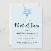 Deep Blue Sea Wedding Rehearsal Dinner 招待状 (正面)