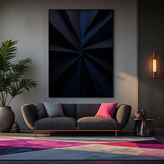 Deep Blue Vortex キャンバスプリント